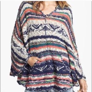 Free People Bubble Tea Poncho